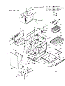 Body Section parts for Kenmore Range 103.9337344 (1039337344, 103 9337344) from AppliancePartsPros.com