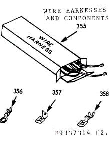Wire Harnesses And Components parts for Kenmore Range 103.9337344 (1039337344, 103 9337344) from AppliancePartsPros.com