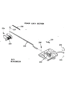 Power Lock Section parts for Kenmore Range 911.9338110 (9119338110, 911 9338110) from AppliancePartsPros.com
