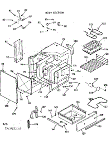 Body Section parts for Kenmore Range 911.9338110 (9119338110, 911 9338110) from AppliancePartsPros.com