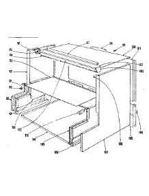 Main Structure Section parts for Kenmore Range 101.9136600 (1019136600, 101 9136600) from AppliancePartsPros.com