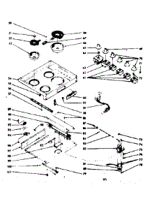Main Top Section parts for Kenmore Range 103.9376741 (1039376741, 103 9376741) from AppliancePartsPros.com