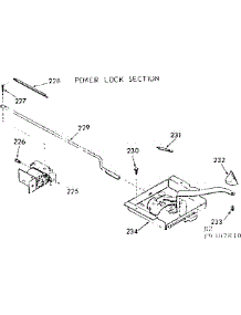 Power Lock Section parts for Kenmore Range 103.9307810 (1039307810, 103 9307810) from AppliancePartsPros.com