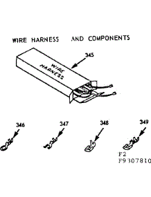 Wire Harness And Components parts for Kenmore Range 103.9307810 (1039307810, 103 9307810) from AppliancePartsPros.com