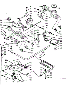 Burner Section parts for Kenmore Range 103.7426663 (1037426663, 103 7426663) from AppliancePartsPros.com