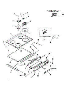 Main Top Section parts for Kenmore Range 911.4638611 (9114638611, 911 4638611) from AppliancePartsPros.com