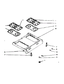 Maintop Section parts for Kenmore Range 103.7416840 (1037416840, 103 7416840) from AppliancePartsPros.com