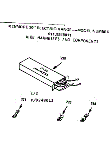 Wire Harnesses And Components parts for Kenmore Range 911.9248011 (9119248011, 911 9248011) from AppliancePartsPros.com