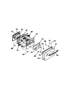 Door Section parts for Kenmore Range 911.95965790 (91195965790, 911 95965790) from AppliancePartsPros.com