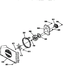 Fan Section parts for Kenmore Range 911.95965790 (91195965790, 911 95965790) from AppliancePartsPros.com