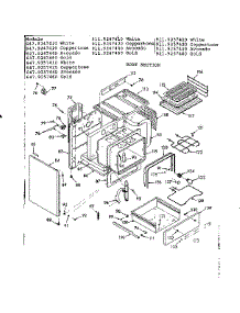 Body Section parts for Kenmore Range 911.9247420 (9119247420, 911 9247420) from AppliancePartsPros.com