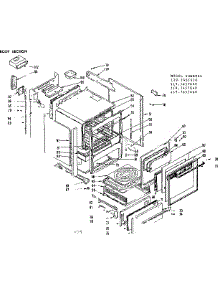 Body Section parts for Kenmore Range 119.7457620 (1197457620, 119 7457620) from AppliancePartsPros.com