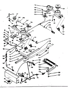Burner Section parts for Kenmore Range 103.7447000 (1037447000, 103 7447000) from AppliancePartsPros.com