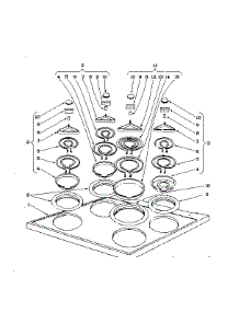 Cook Top Section parts for Kenmore Range 101.912590 (101912590, 101 912590) from AppliancePartsPros.com