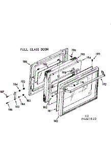 Full Glass Door parts for Kenmore Range 103.4227560 (1034227560, 103 4227560) from AppliancePartsPros.com