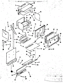 Upper Body Section parts for Kenmore Range 911.7838512 (9117838512, 911 7838512) from AppliancePartsPros.com