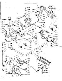Burner Section parts for Kenmore Range 103.7446790 (1037446790, 103 7446790) from AppliancePartsPros.com