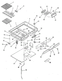 Main Top Section parts for Kenmore Range 911.4688812 (9114688812, 911 4688812) from AppliancePartsPros.com
