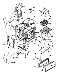 Oven Body Section parts for Kenmore Range 911.4688812 (9114688812, 911 4688812) from AppliancePartsPros.com