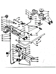 Burner Section parts for Kenmore Range 103.7337000 (1037337000, 103 7337000) from AppliancePartsPros.com