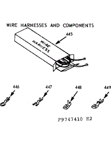 Wire Harnesses & Components parts for Kenmore Range 103.9747410 (1039747410, 103 9747410) from AppliancePartsPros.com