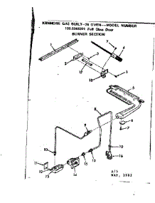 Burner Section parts for Kenmore Range 103.3248291 (1033248291, 103 3248291) from AppliancePartsPros.com