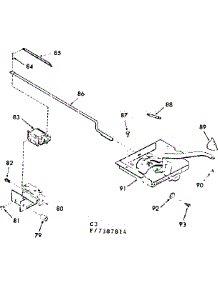 Power Lock Section parts for Kenmore Range 103.7387814 (1037387814, 103 7387814) from AppliancePartsPros.com
