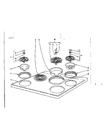 Cook Top Section parts for Kenmore Range 101.930620 (101930620, 101 930620) from AppliancePartsPros.com