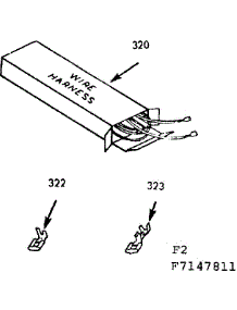 Wire Harnesses And Components parts for Kenmore Range 911.7147811 (9117147811, 911 7147811) from AppliancePartsPros.com