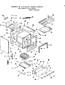 Body Section parts for Kenmore Range 911.7238311 (9117238311, 911 7238311) from AppliancePartsPros.com