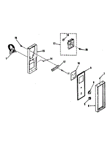 Control Panel Section parts for Kenmore Range 911.7838710 (9117838710, 911 7838710) from AppliancePartsPros.com