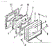 Lower & Upper Oven Door Section