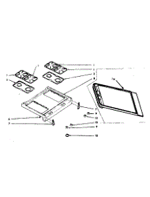 Main Top Section parts for Kenmore Range 103.7476842 (1037476842, 103 7476842) from AppliancePartsPros.com