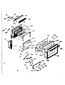 Oven Door Section parts for Kenmore Range 103.9357311 (1039357311, 103 9357311) from AppliancePartsPros.com