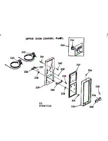 Upper Oven Control Panel parts for Kenmore Range 103.7867710 (1037867710, 103 7867710) from AppliancePartsPros.com