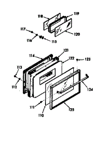 Lower Oven Door Section parts for Kenmore Range 103.7847340 (1037847340, 103 7847340) from AppliancePartsPros.com