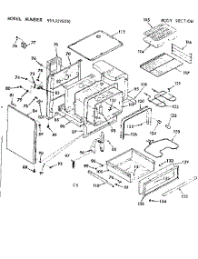 Body Section parts for Kenmore Range 911.9248010 (9119248010, 911 9248010) from AppliancePartsPros.com