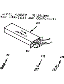 Wire Harness And Components parts for Kenmore Range 911.9248010 (9119248010, 911 9248010) from AppliancePartsPros.com