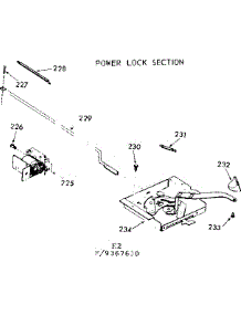 Power Lock Section parts for Kenmore Range 103.9367620 (1039367620, 103 9367620) from AppliancePartsPros.com