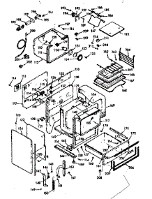 Lower Body Section parts for Kenmore Range 103.9877241 (1039877241, 103 9877241) from AppliancePartsPros.com