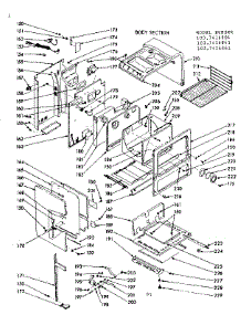 Body Section parts for Kenmore Range 103.7416801 (1037416801, 103 7416801) from AppliancePartsPros.com