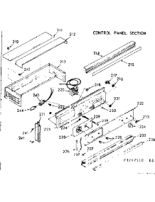Control Panel Section parts for Kenmore Range 103.3247520 (1033247520, 103 3247520) from AppliancePartsPros.com