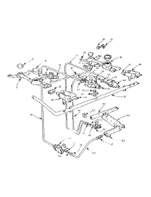Burner Section parts for Kenmore Range 103.714620 (103714620, 103 714620) from AppliancePartsPros.com