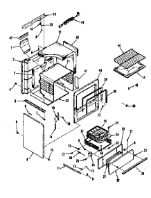 Body Section parts for Kenmore Range 911.7148610 (9117148610, 911 7148610) from AppliancePartsPros.com