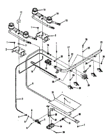 Burner Section parts for Kenmore Range 911.7148610 (9117148610, 911 7148610) from AppliancePartsPros.com