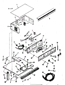 Control Panel Section parts for Kenmore Range 278.4298492 (2784298492, 278 4298492) from AppliancePartsPros.com