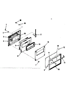 Lower Oven Door Section parts for Kenmore Range 278.4298492 (2784298492, 278 4298492) from AppliancePartsPros.com