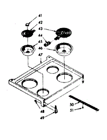Main Top Section parts for Kenmore Range 103.9177020 (1039177020, 103 9177020) from AppliancePartsPros.com