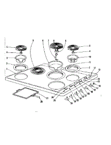 Cook Top Section parts for Kenmore Range 101.9386400 (1019386400, 101 9386400) from AppliancePartsPros.com
