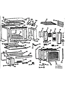 Eye Level Oven parts for Kenmore Range 103.7796646 (1037796646, 103 7796646) from AppliancePartsPros.com